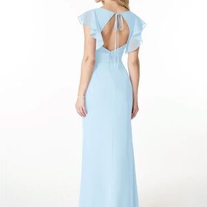 Azazie Val Sky Blue Dress